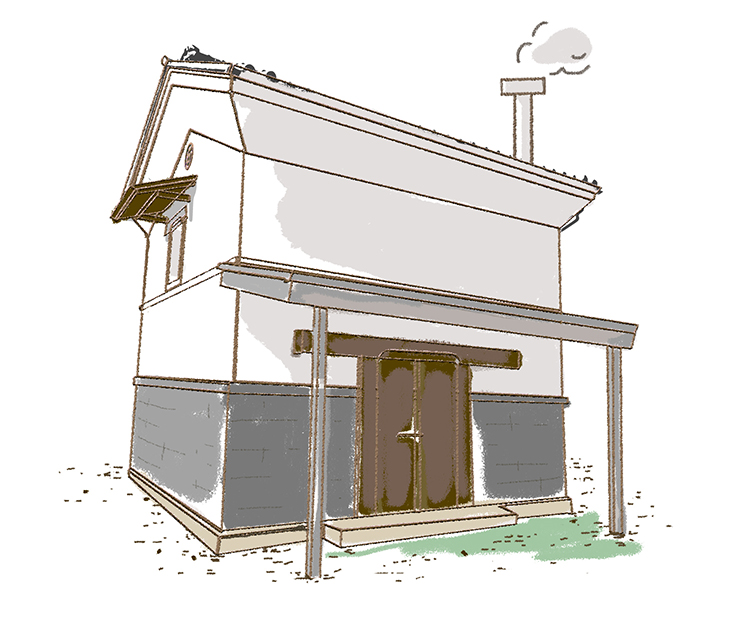 大月珈琲イラスト